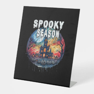 Signe De Table Saison d'Halloween effrayante