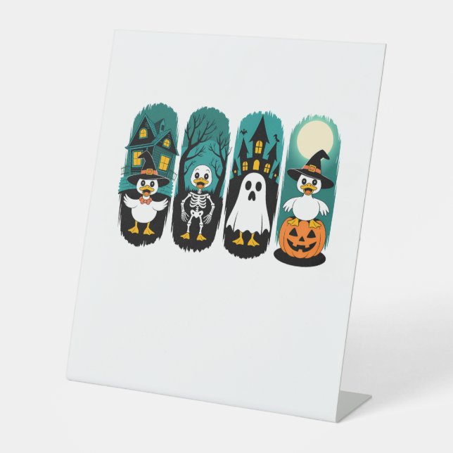 Signe De Table Saison d'Halloween effrayante (Recto)