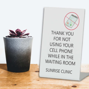 Signe De Table Salle d'attente Salle d'attente Lobby