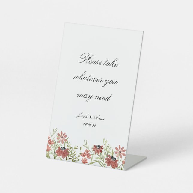 Signe De Table Salle de bain personnalisable Connexion Fleur sauv (Recto)