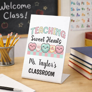 Signe De Table Salle de classe de l'enseignant personnalisée Swee