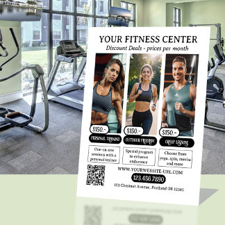 Signe De Table Salle de fitness Remise photo Prix catalogue