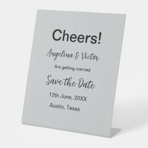 Signe De Table Salutations enregistrer la date simple minimaliste