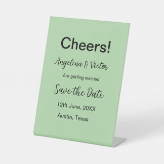 Signe De Table Salutations enregistrer la date simple minimaliste