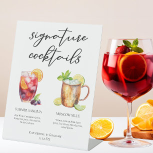 Signe De Table Sangria Moscow Mule Signature Cocktails Menu