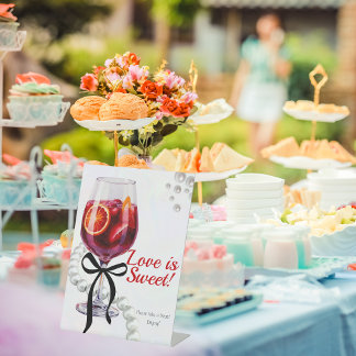 Signe De Table Sangria & Sass "L'amour est doux"