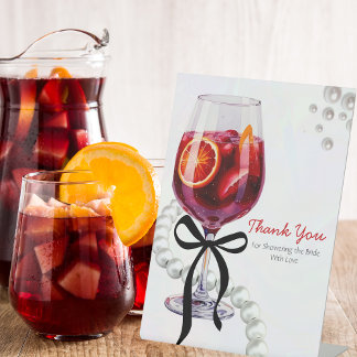 Signe De Table Sangria & Sass "Merci"