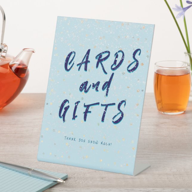 Signe De Table Saupoudrer bébé hiver | Cartes et cadeaux de Flurr (In SItu)