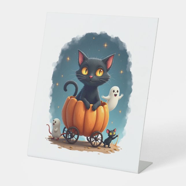 Signe De Table Scarecrow Cat Sentinel (Recto)