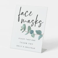 Script Masque Visage Feuille Eucalyptus Bleu