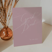 Script Whimsical | Dusty Rose Guest Book