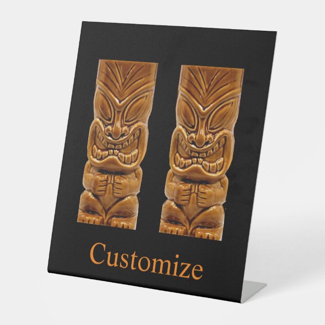 Signe De Table Sculpture Gold Tiki Thunder_Cove (Recto)