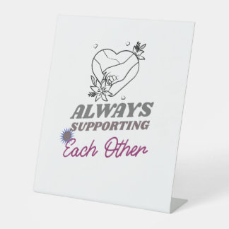 Signe De Table Se soutenir mutuellement