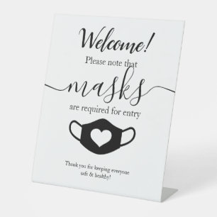 Signe De Table Sécurité d'entreprise moderne Portez votre masque 