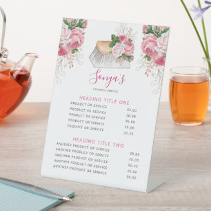 Signe De Table Service de nettoyage Brosse de nettoyage d'entrepr