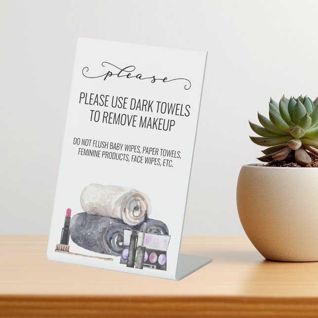 Signe De Table Serviette de salle de bain pour location courte du (Créateur téléchargé)