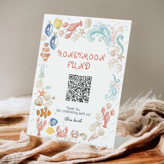 Signe De Table She Is a Catch Honeymoon Fund Bridal Shower (Créateur téléchargé)