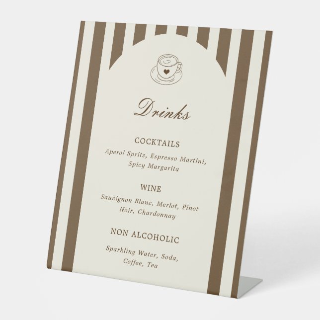 Signe De Table She's A Tini Bit Older Birthday Drinks Menu (Recto)