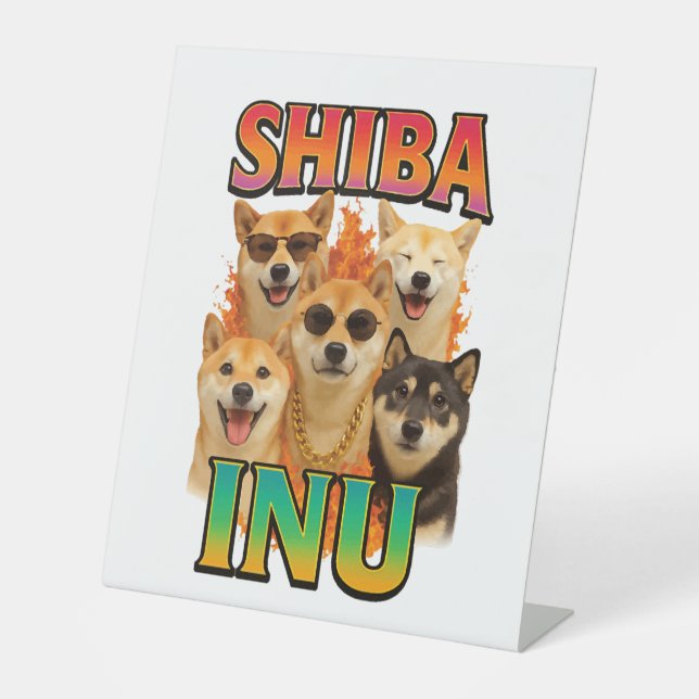 Signe De Table Shiba Inu (Recto)