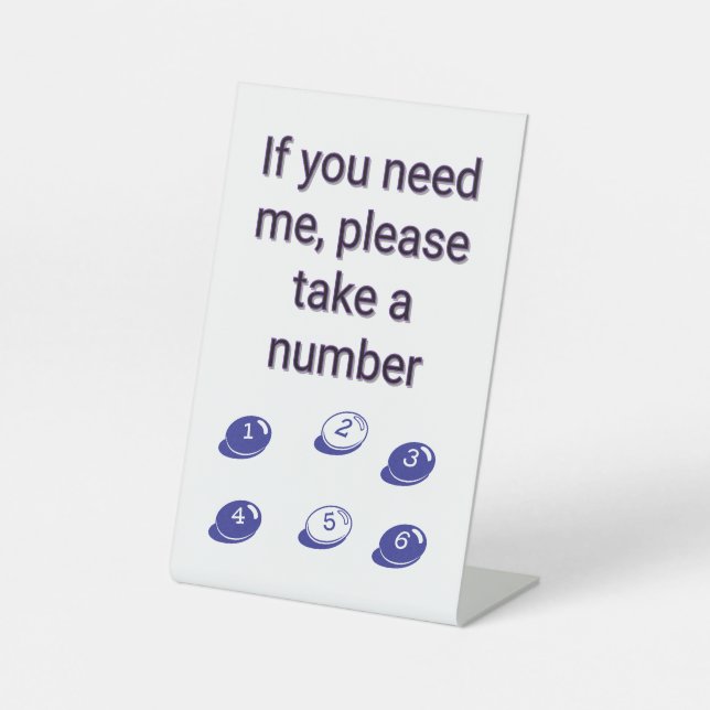 Signe De Table Si vous avez besoin de moi (Recto)