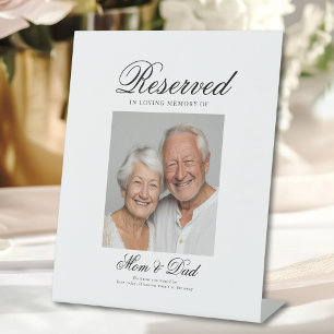 Signe De Table Siège réservé - Mariage photo mémorial