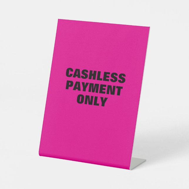 Signe De Table Signal de paiement unique sans cccccccci (Recto)