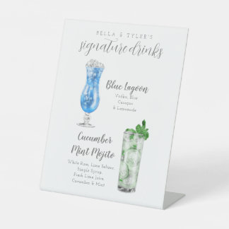 Signe De Table Signal de signature minimaliste mariage