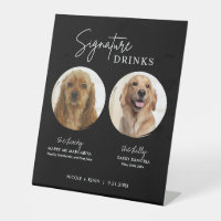 Signal Mariage noir Signet signature chien Boisson