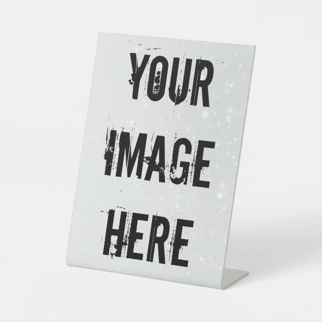 Signe De Table Signal Pedestal entièrement personnalisable (Recto)