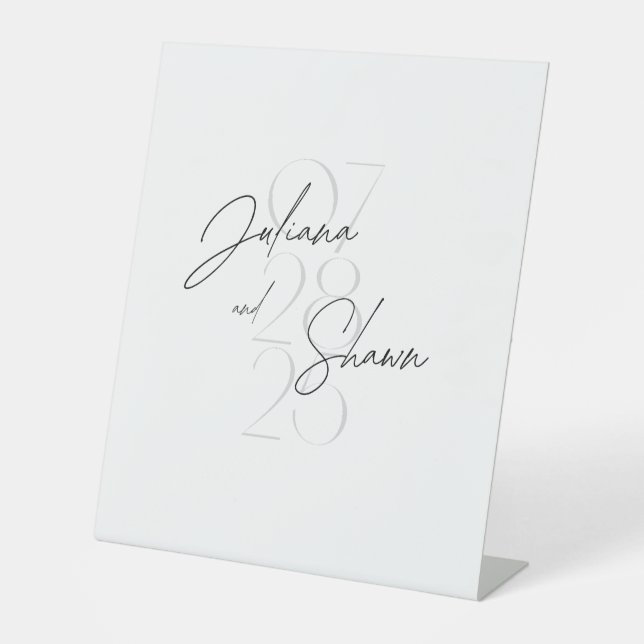 Signe De Table Signalisations pour mariages (Recto)