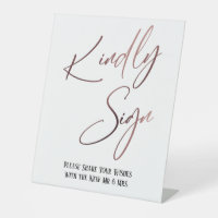Signature aimable Rose Gold Écriture manuscrite Si