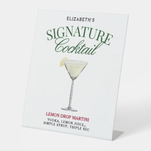 Signe De Table Signature Cocktail Vert & Rouge Classy