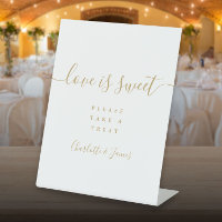 Signature dorée écriture Love Is Sweet Favor