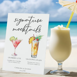 Signe De Table Signature Mocktails Cranberry Cutie Piña Colada
