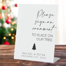 Signer Un Symbole De Mariage D'Hiver Ornament
