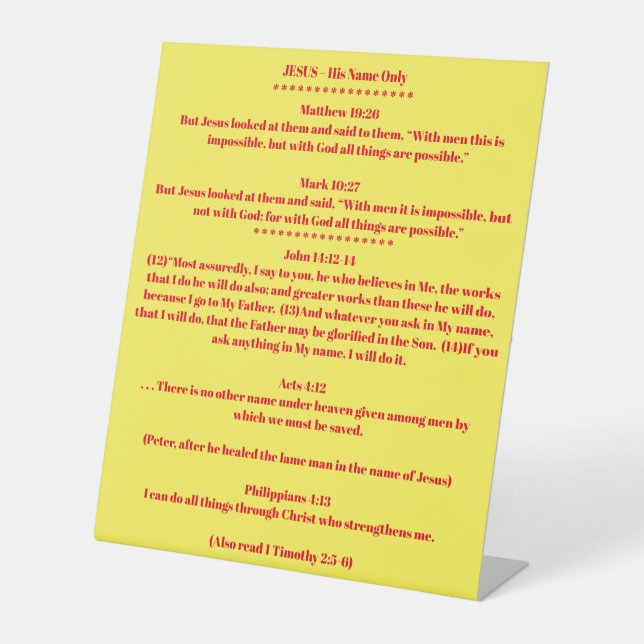 Signe De Table Signification du nom (Recto)