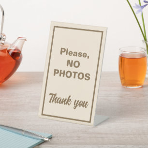 Signe De Table S'il vous plaît pas de photos