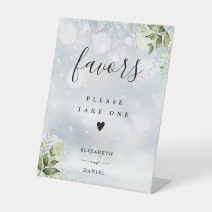 Signe De Table S'il vous plaît Prenez Une Faveur Florale de Verdu