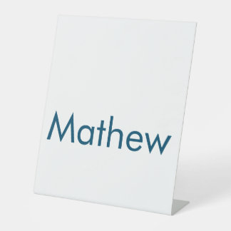 Signe De Table simple lettre initiale monogramme ajouter votre no