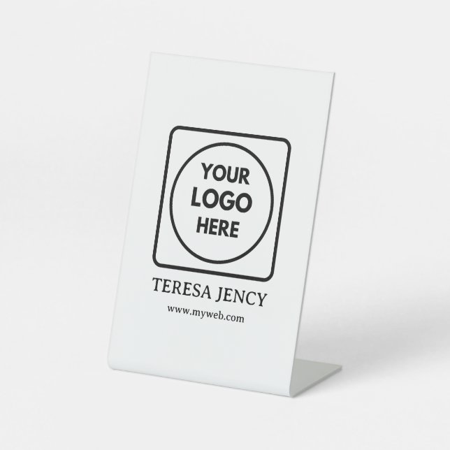 Signe De Table Simple Logo Display Stand for Branding (Recto)