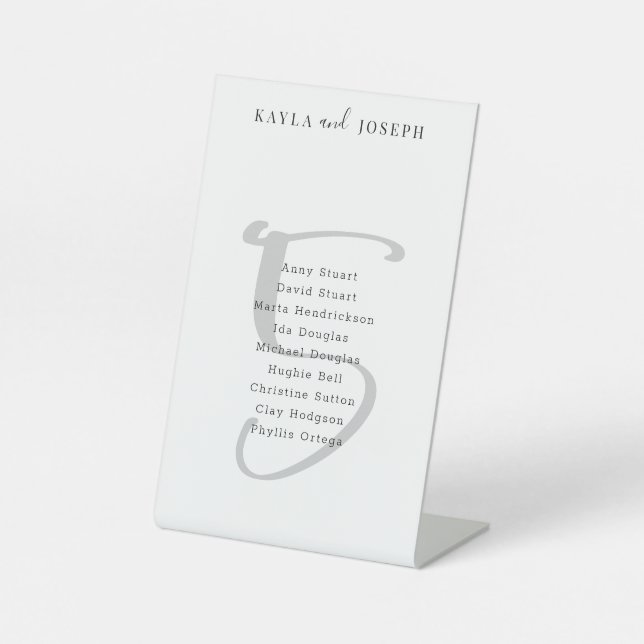 Signe De Table Simple Mariage Numéro de tableau 5 Signal piédesta (Recto)