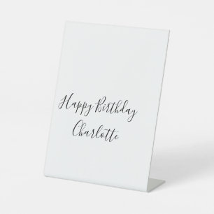Signe De Table SIMPLE MINIMAL.CUTIE AJOUTEZ NOM DE BÉBÉ joyeux an