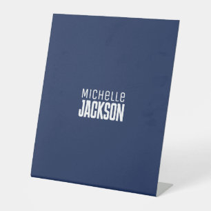 Signe De Table Simple minimaliste Moderne Votre Nom Message