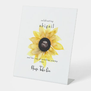 Signe De Table Simple Ultrasound Tournesol mignonne S'il vous pla