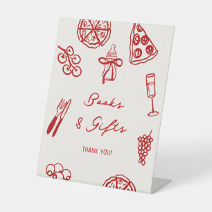 Signe De Table Slice Baby Pizza Baby shower Livres et cadeaux