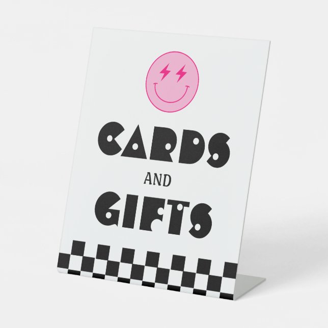 Signe De Table Smile Face Deux Cool Cartes et Cadeaux d'anniversa (Recto)