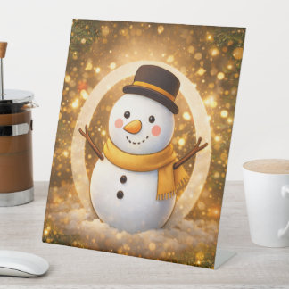 Signe De Table Snowman