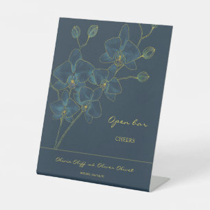 Signe De Table Soft Blue Orchid Mariage Open Bar Chefs