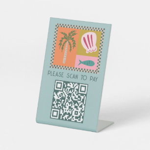 Signe De Table Soirée au Bord de Mer SCAN POUR PAYER Moderne Mign