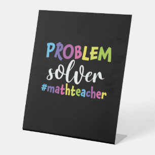 Signe De Table Solveur du problème de l'enseignant en mathémati